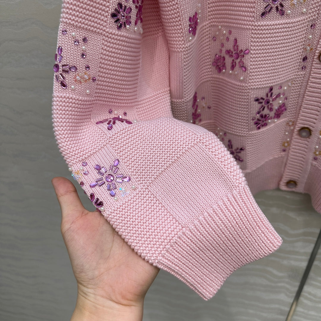 Louis 25fw jacquard cardigan