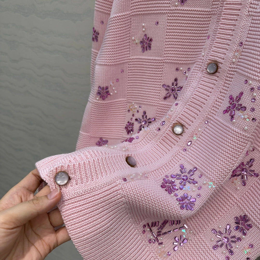 Louis 25fw jacquard cardigan