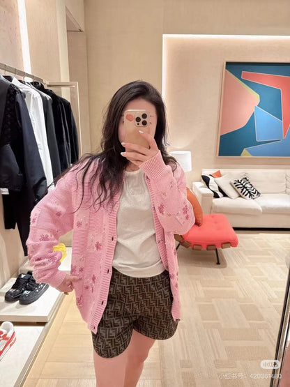 Louis 25fw jacquard cardigan