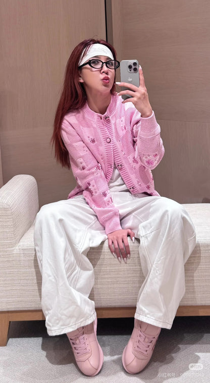 Louis 25fw jacquard cardigan