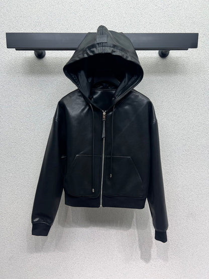 Loe 25fw leather jacket