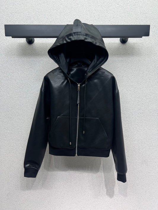 Loe 25fw leather jacket