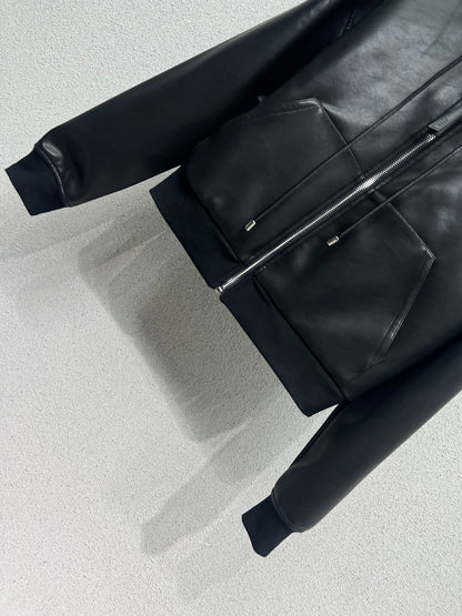 Loe 25fw leather jacket