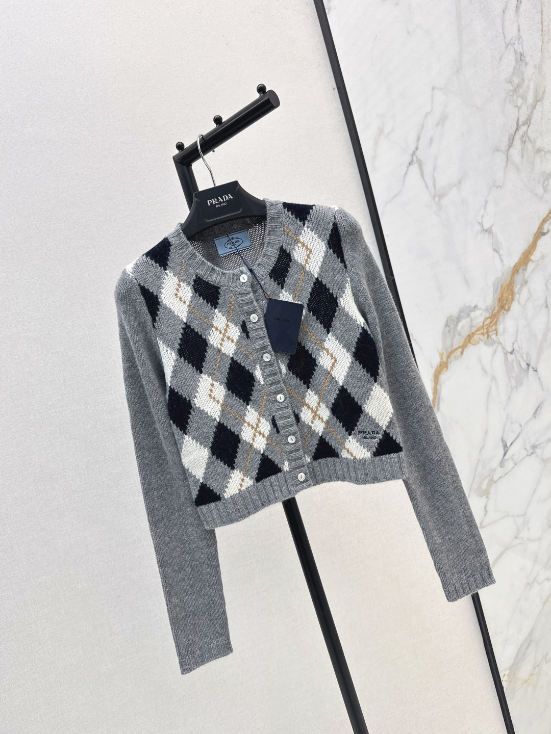 Pra 25fw knitted cardigan
