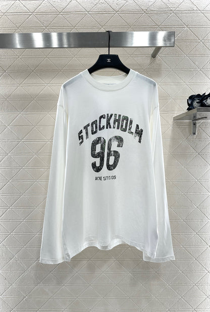 Acn 25fw printed shirt