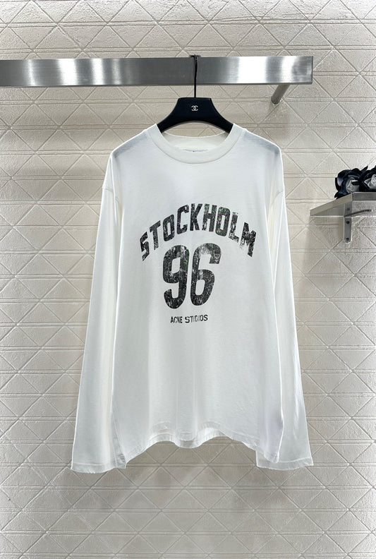 Acn 25fw printed shirt