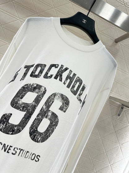 Acn 25fw printed shirt