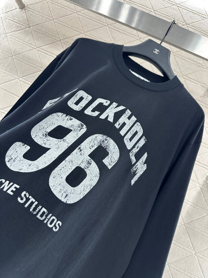 Acn 25fw printed shirt