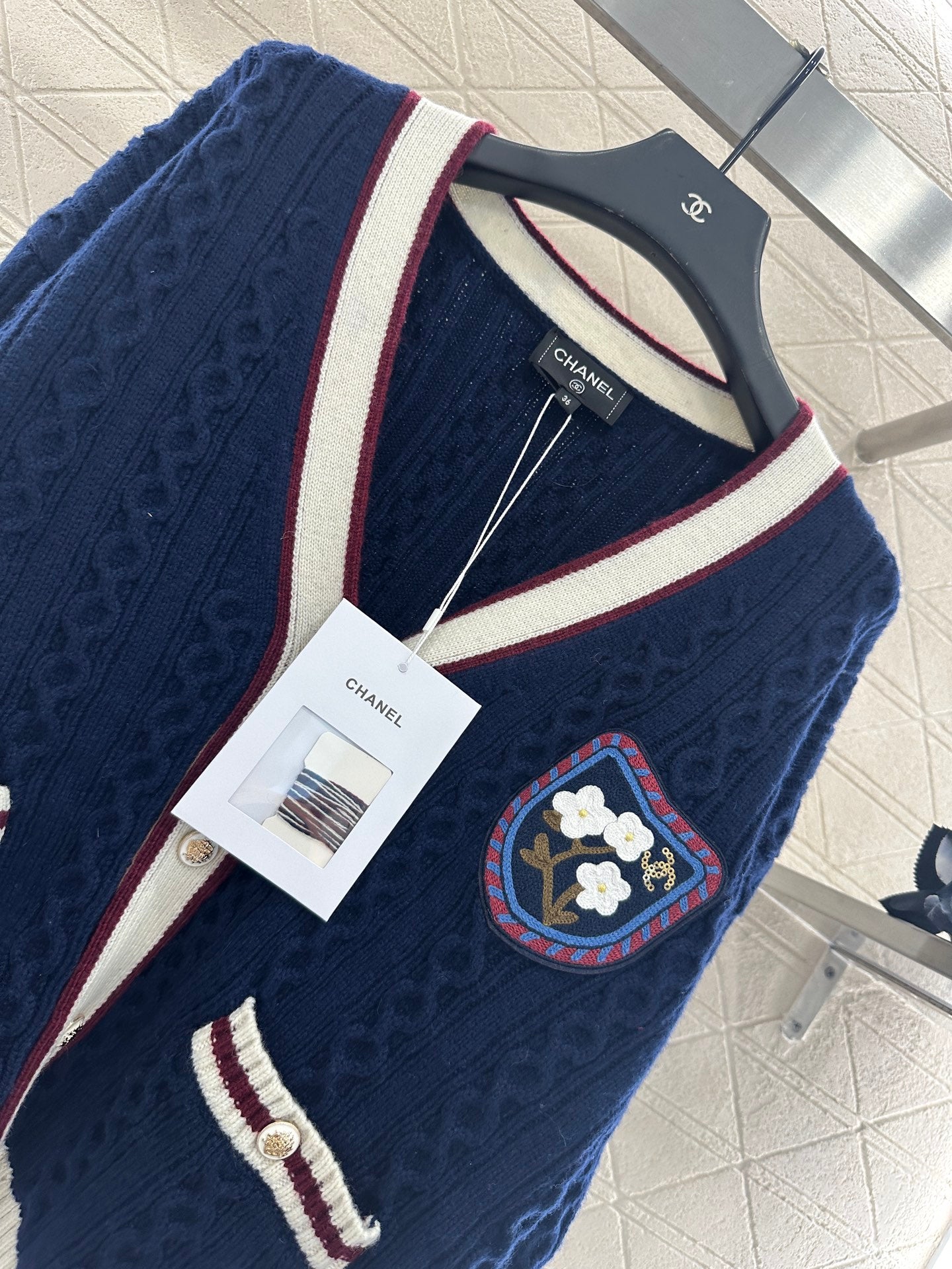Chan 25fw knitted cardigan
