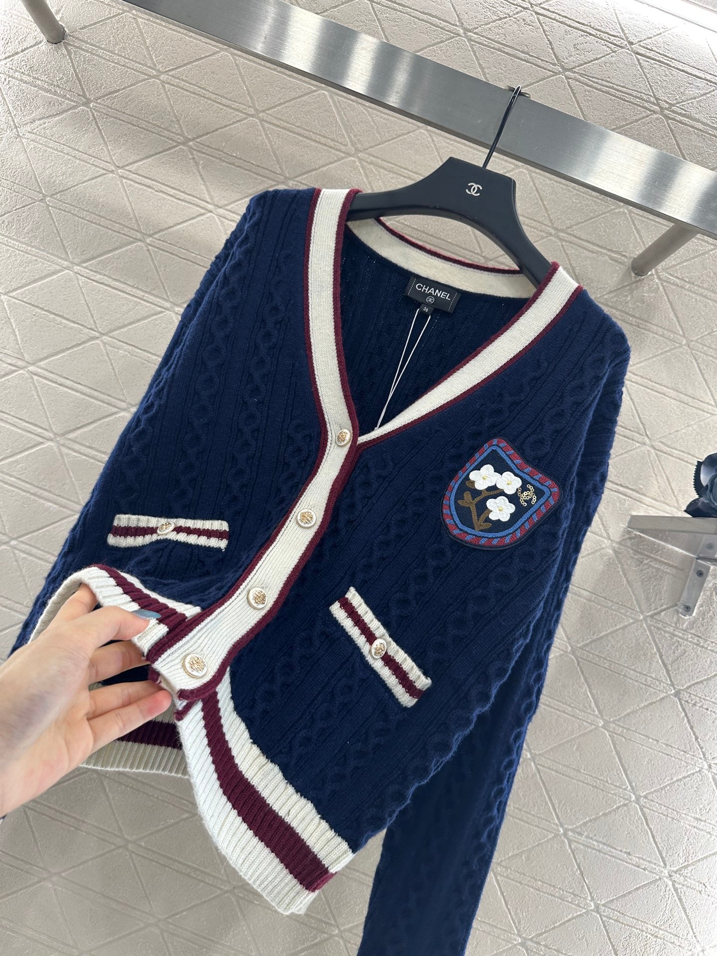 Chan 25fw knitted cardigan