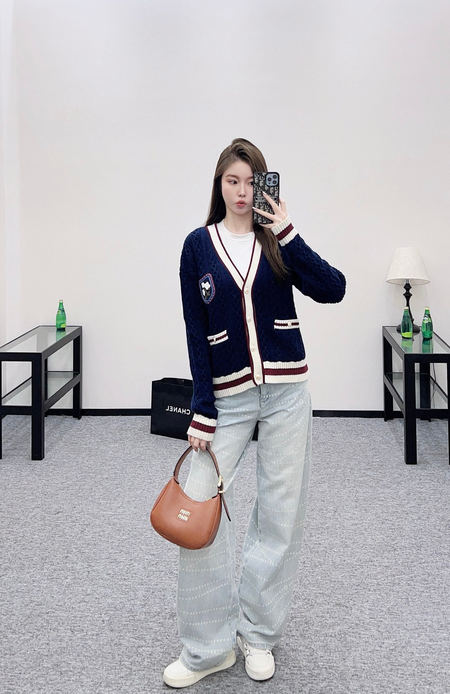 Chan 25fw knitted cardigan