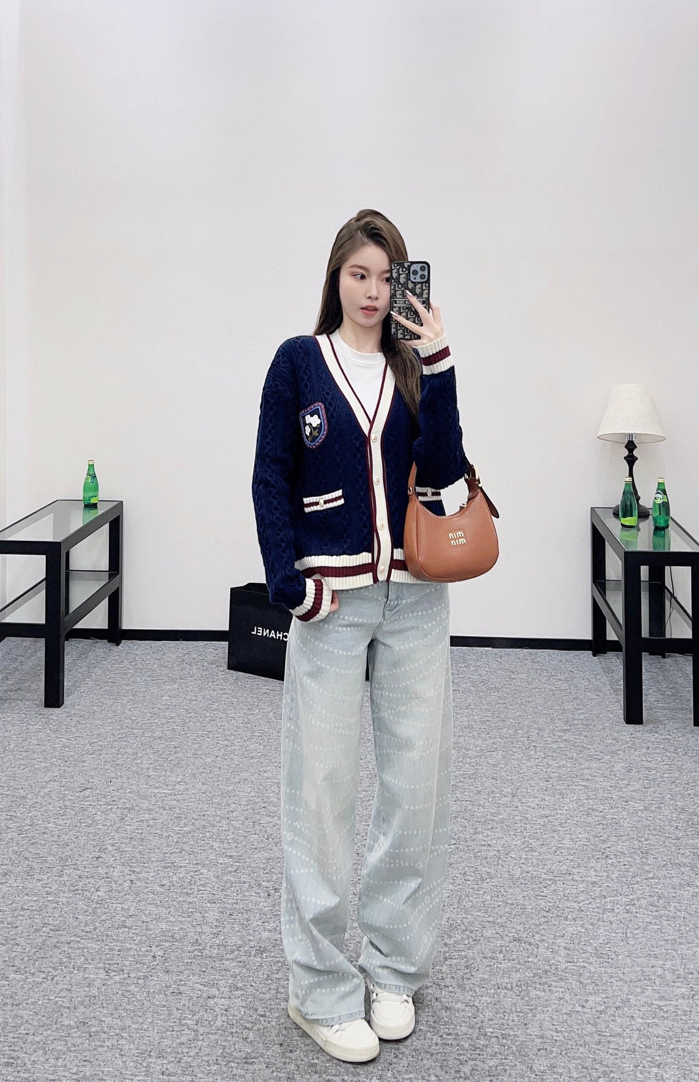 Chan 25fw knitted cardigan