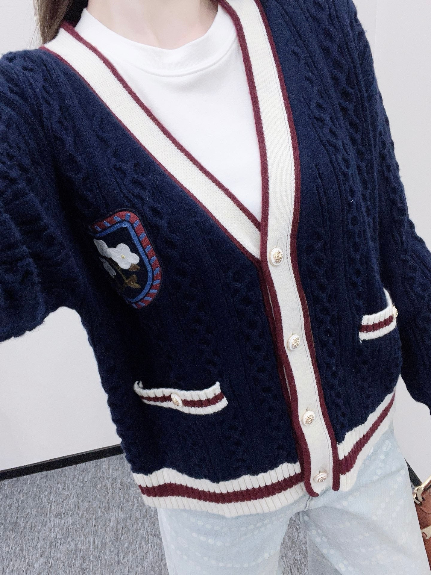 Chan 25fw knitted cardigan
