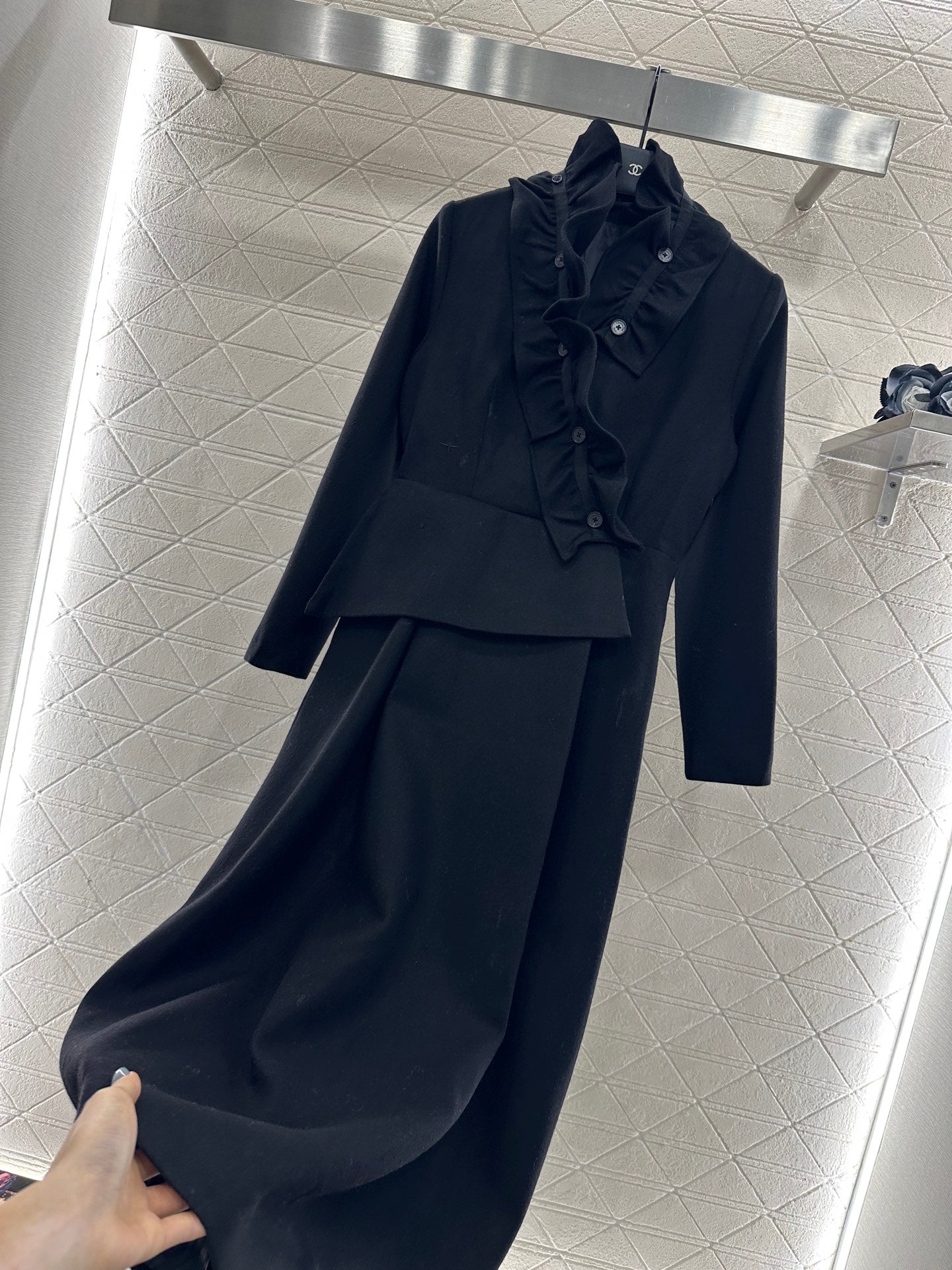 CD 25fw ruffled dress
