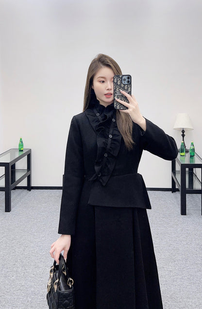 CD 25fw ruffled dress
