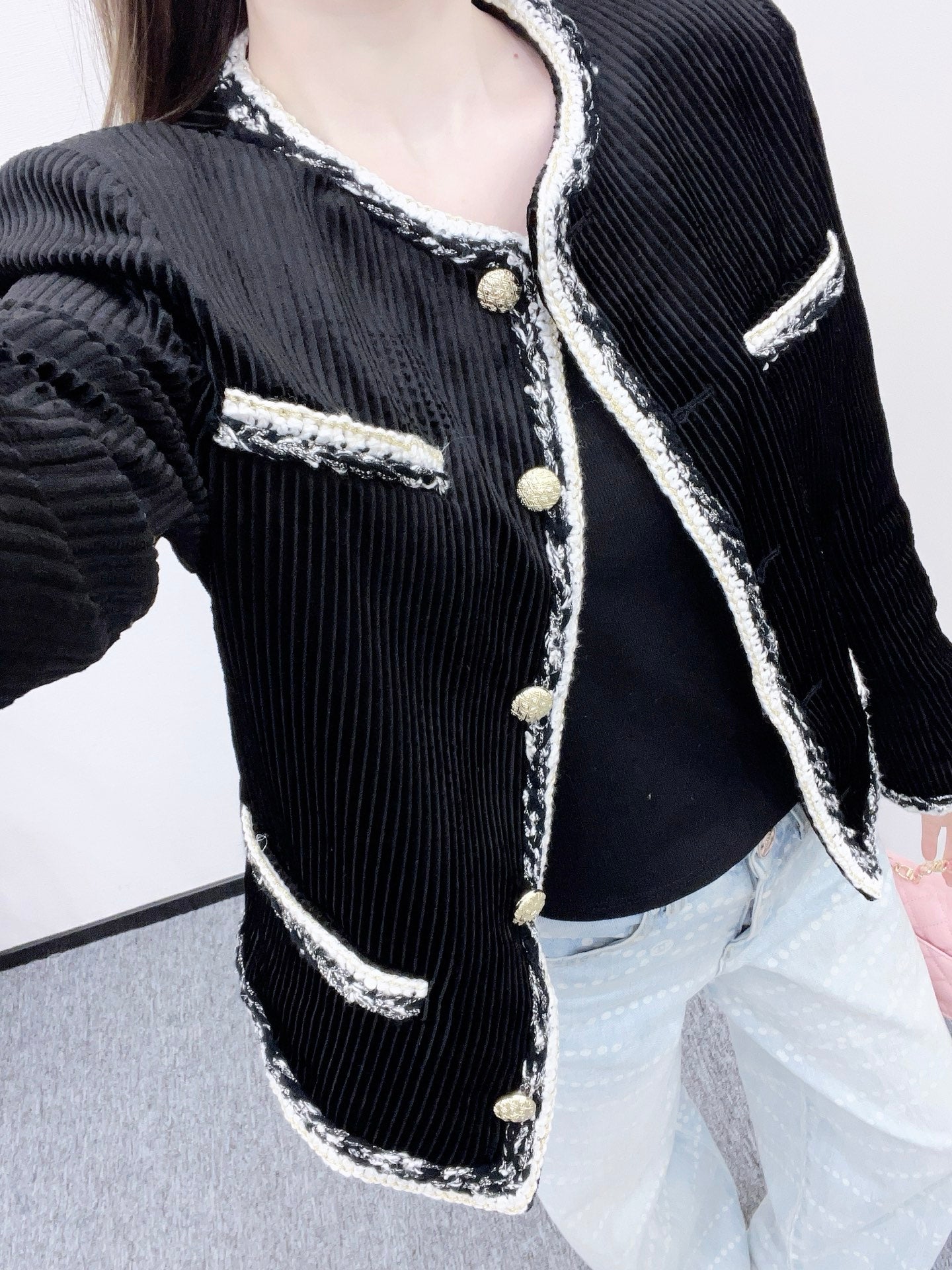 Chan 25fw jacquard jacket