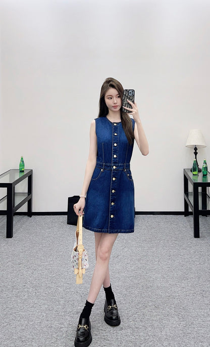 Louis 25fw denim dress