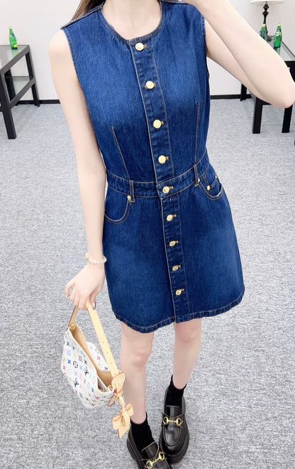 Louis 25fw denim dress