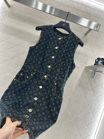 Louis 25fw denin dress