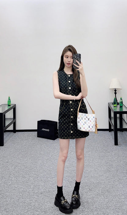 Louis 25fw denin dress