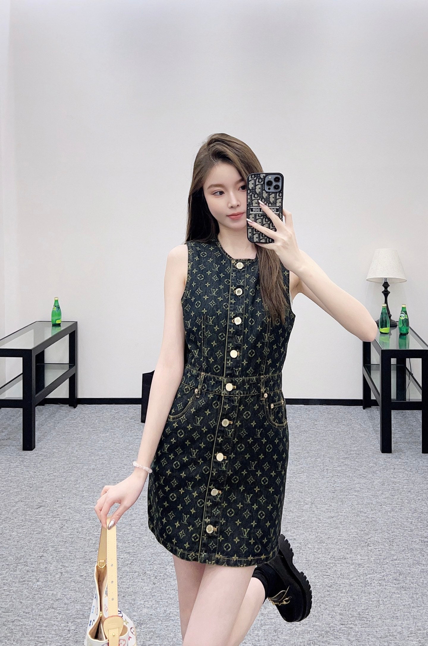 Louis 25fw denin dress