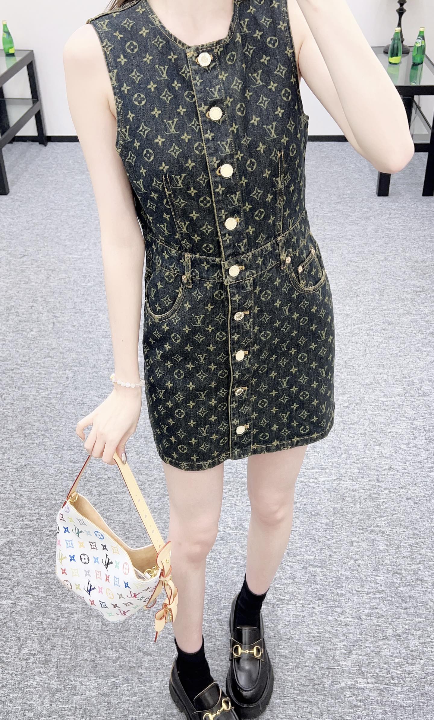 Louis 25fw denin dress