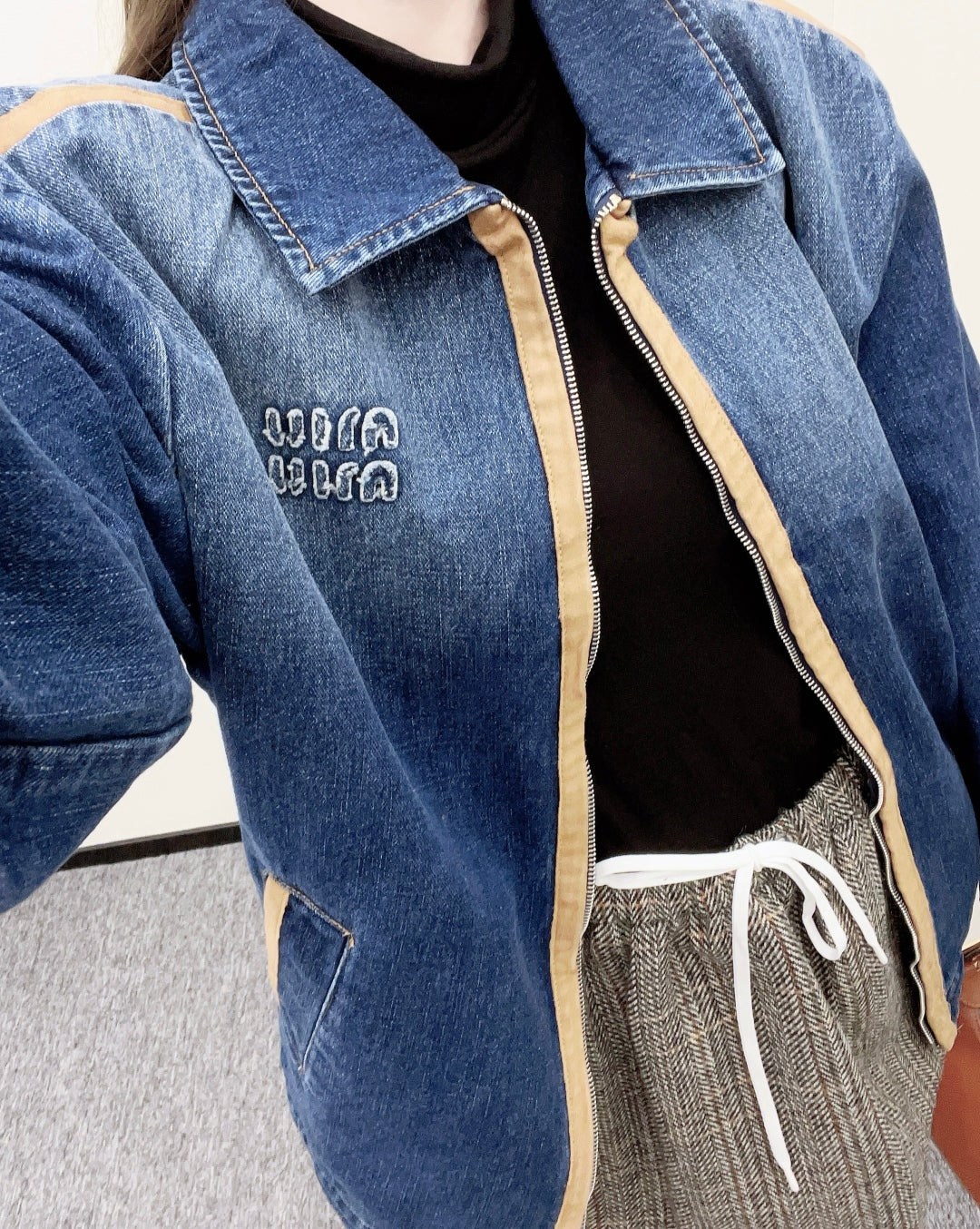 Miu 25fw denin jacket