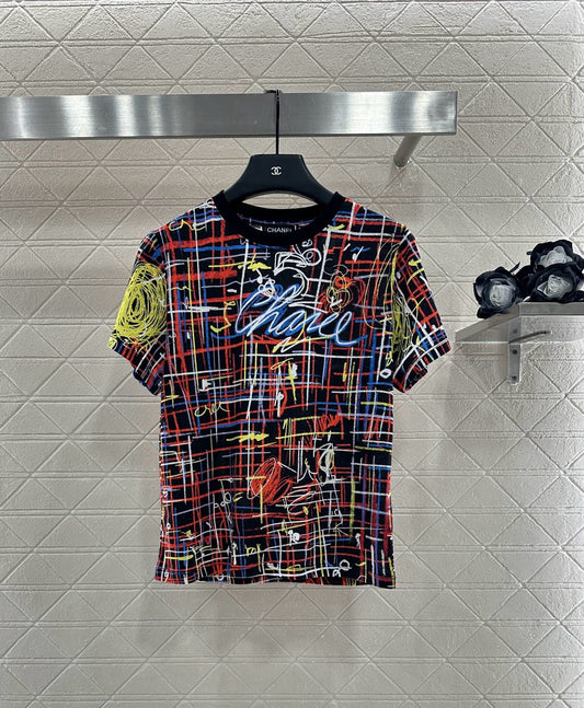 Chan 25fw printed t-shirt
