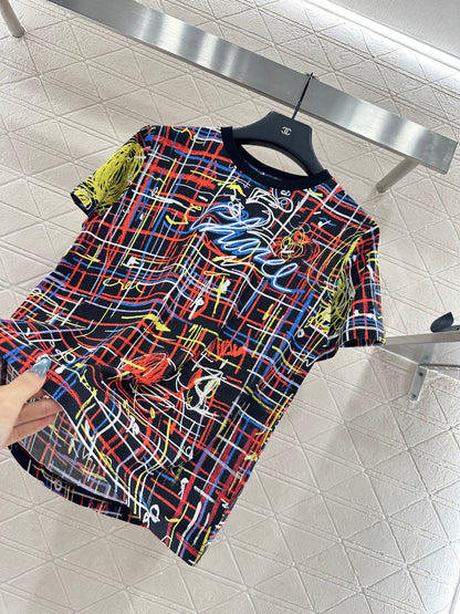 Chan 25fw printed t-shirt