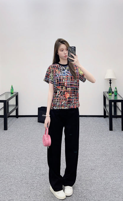 Chan 25fw printed t-shirt