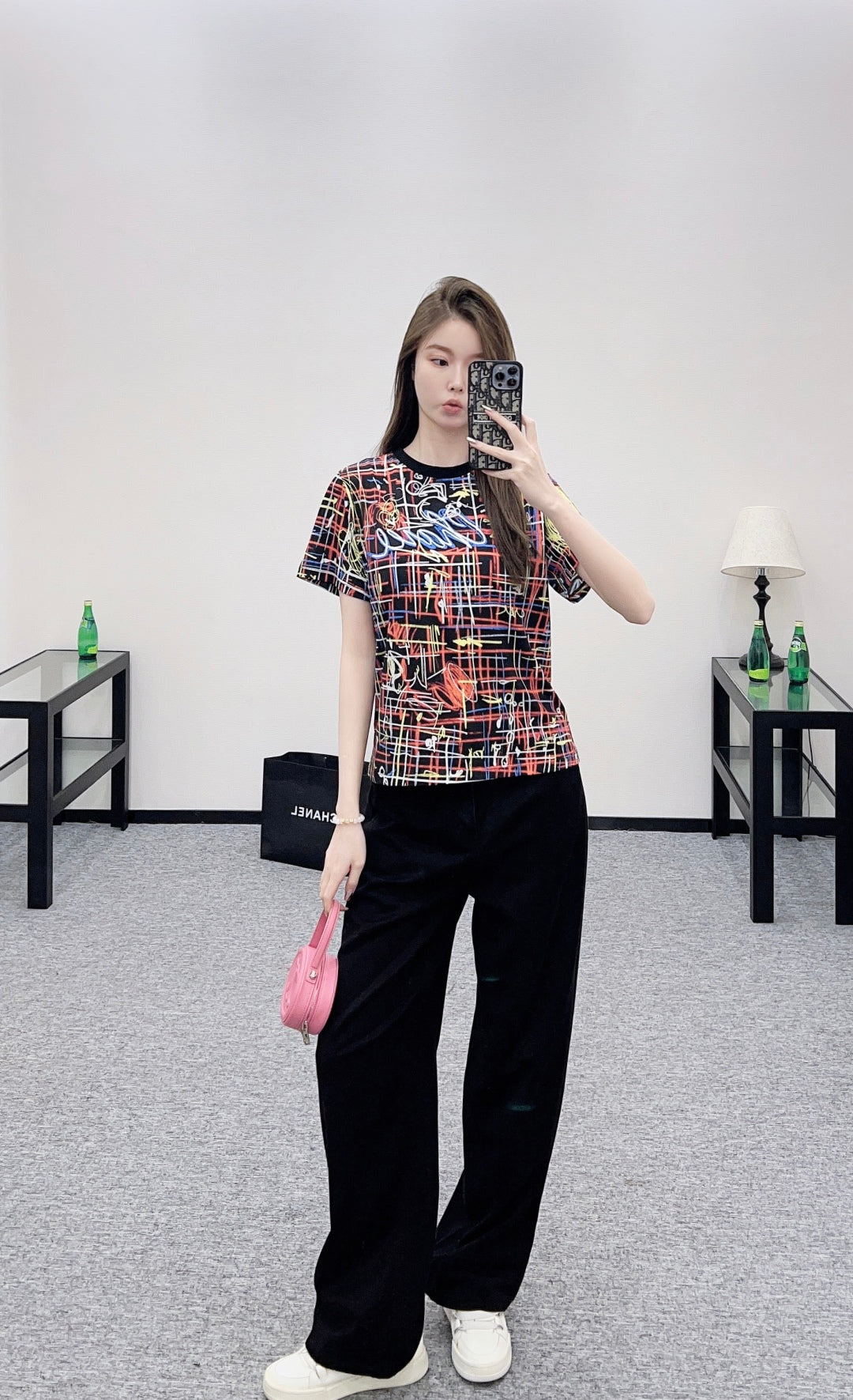 Chan 25fw printed t-shirt