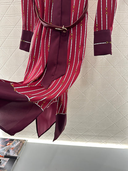 Guc 25fw printed dress