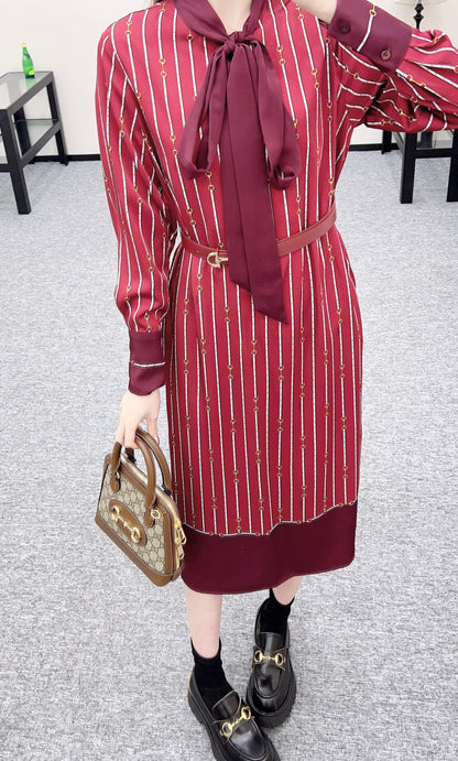 Guc 25fw printed dress