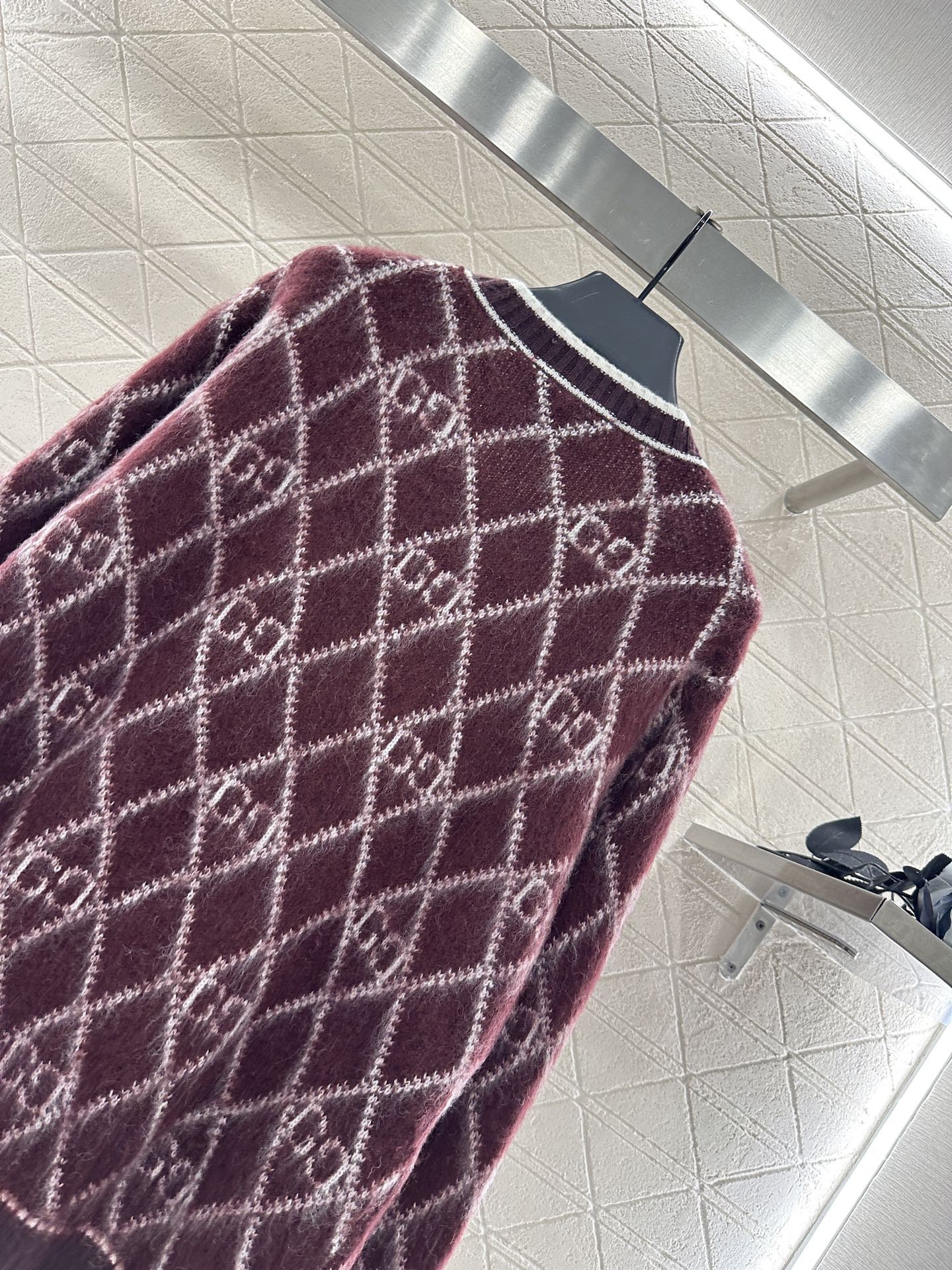 Guc 25fw jacquard cardigan