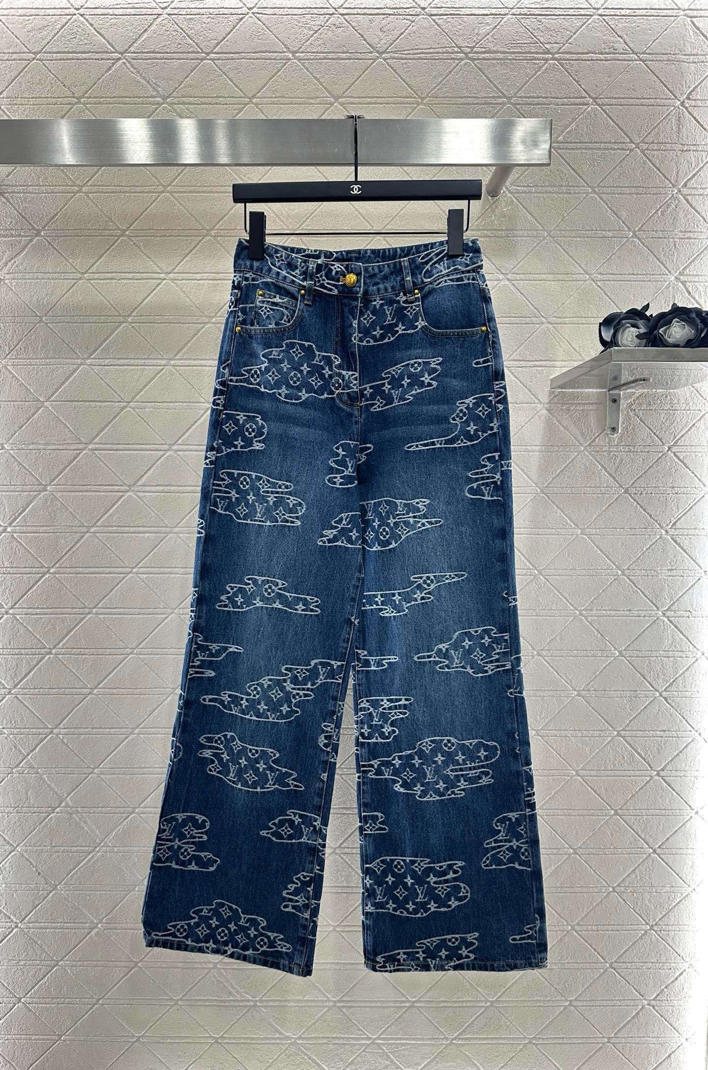 Louis 25fw jacquard jeans