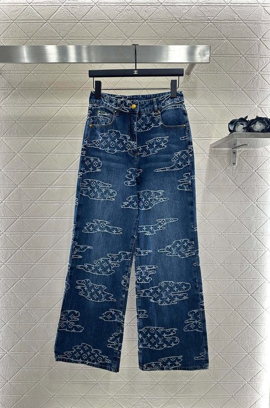 Louis 25fw jacquard jeans
