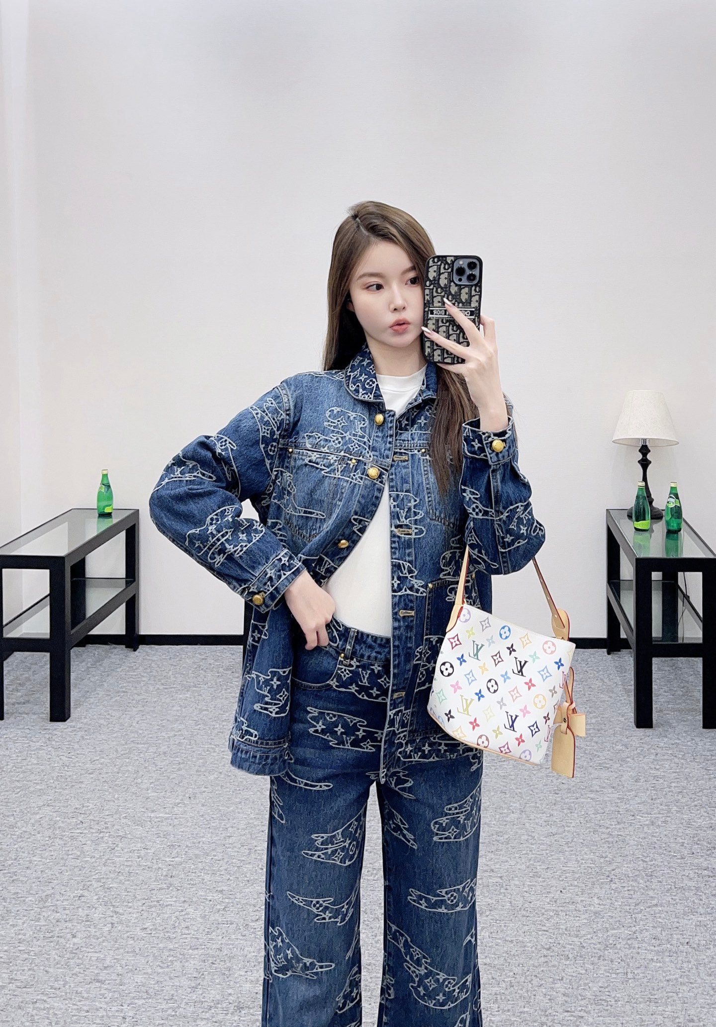Louis 25fw jacquard jeans