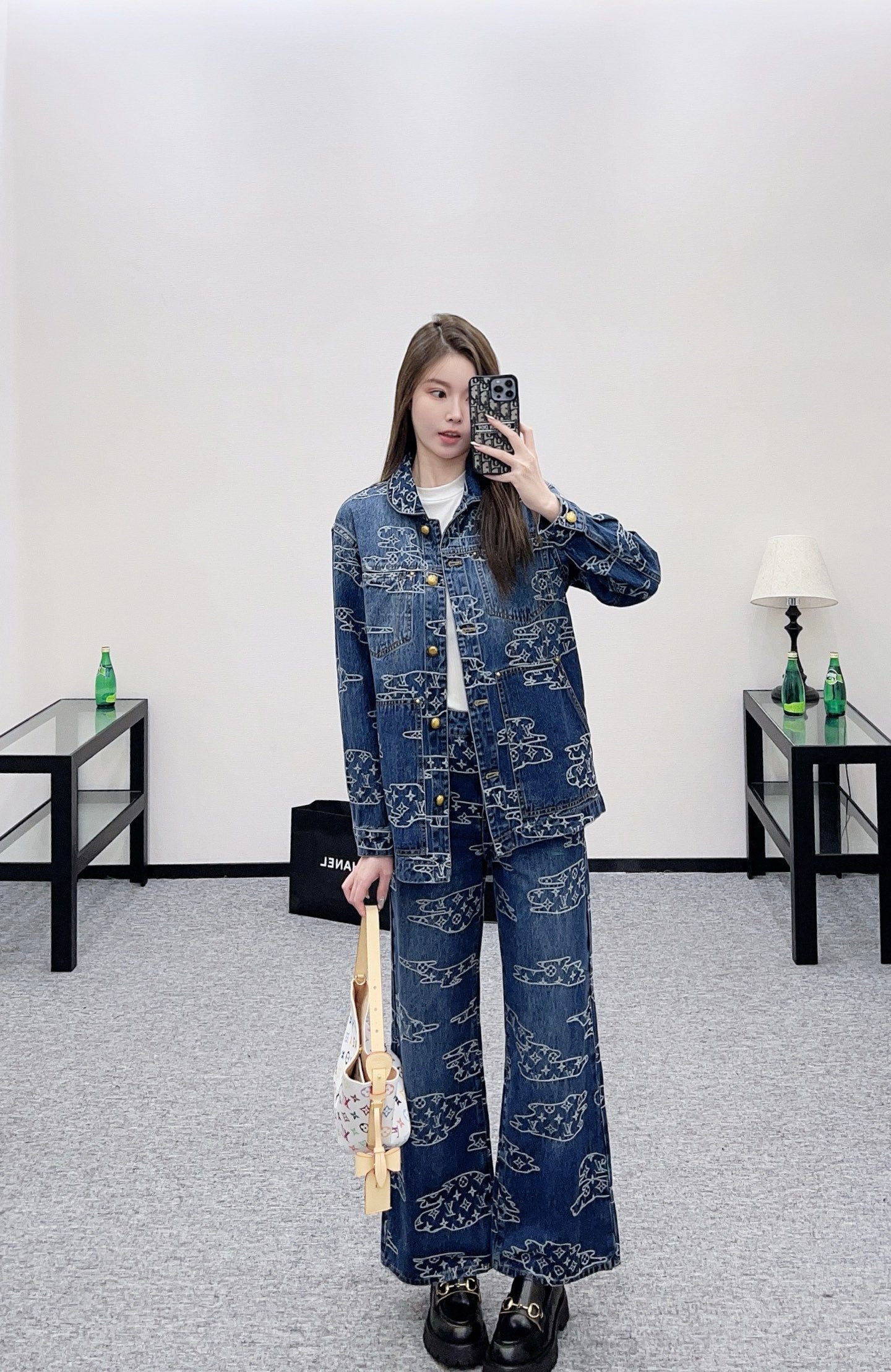 Louis 25fw jacquard jeans