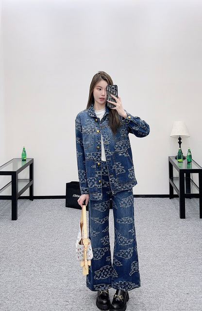 Louis 25fw jacquard jeans