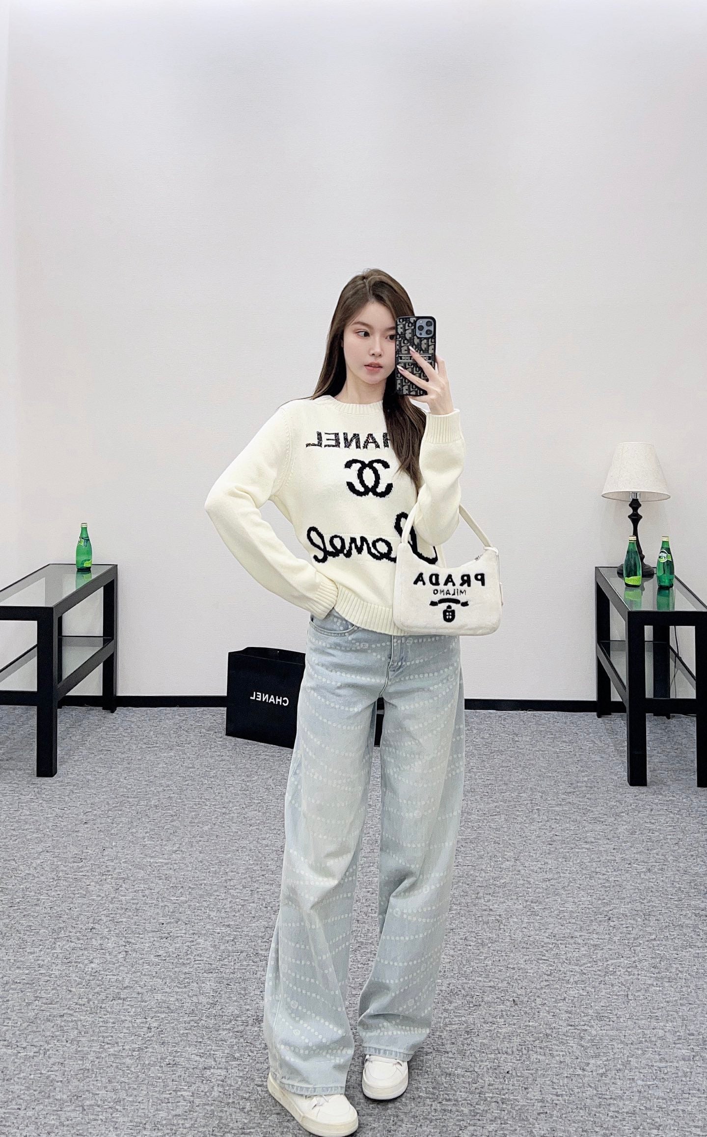 Chan 25fw knitted shirt