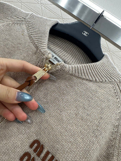 Miu 25fw knitted jacket