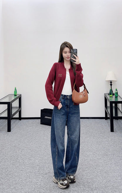Miu 25fw knitted jacket