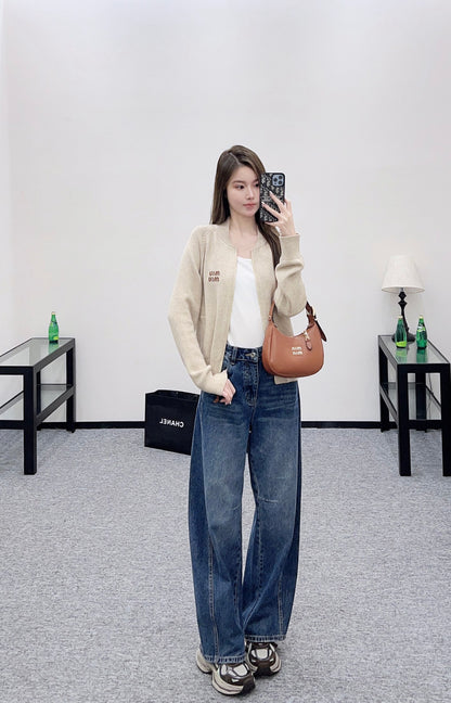 Miu 25fw knitted jacket