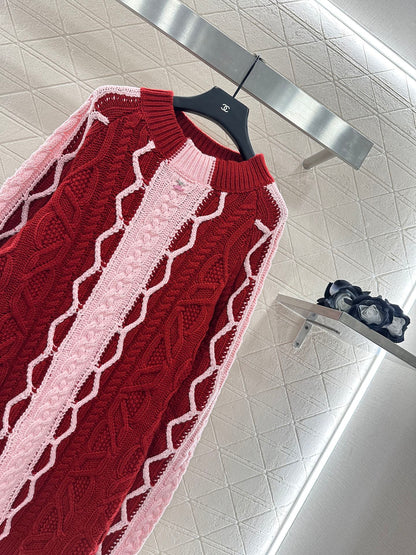 Chan 25fw knitted dress