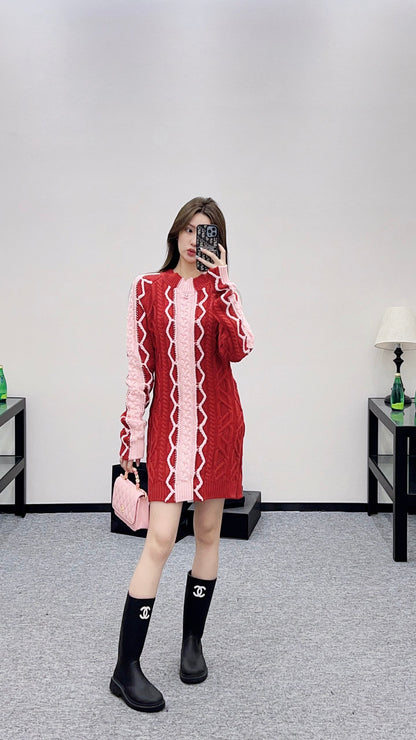 Chan 25fw knitted dress