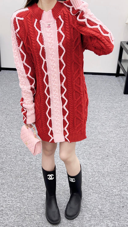 Chan 25fw knitted dress