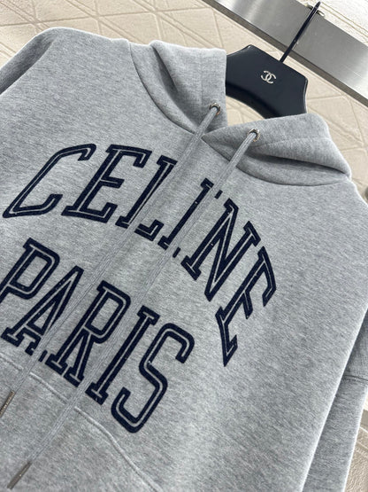 Cel 25fw printed hoodie