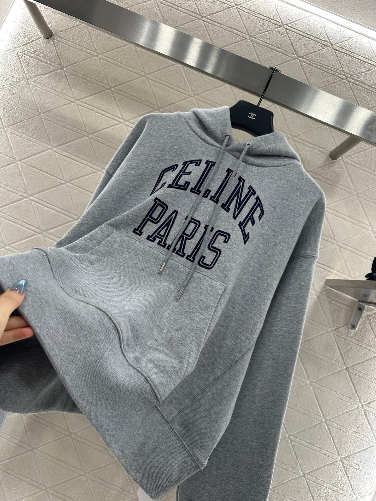 Cel 25fw printed hoodie