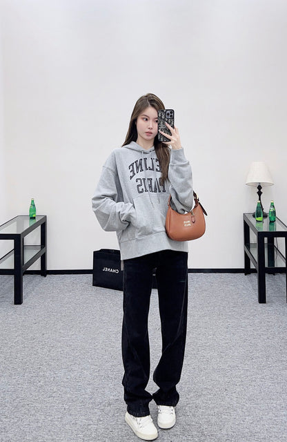 Cel 25fw printed hoodie