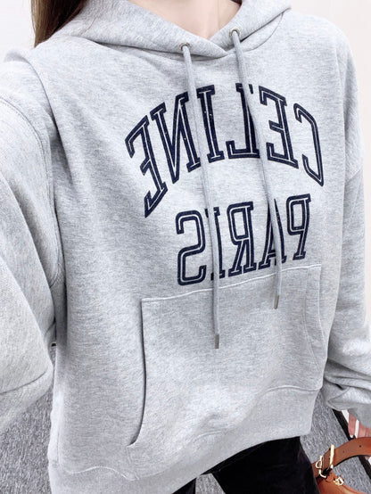 Cel 25fw printed hoodie